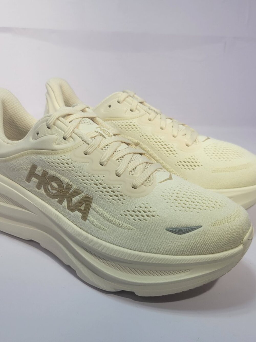 HOKA One One Bondi 9 Wide Women's US Size 11D Vanilla/Birch 1162014 VCH - Picture 6 of 12